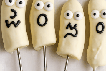 White Chocolate covered Bananas