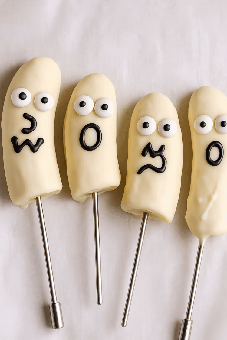 White Chocolate covered Bananas