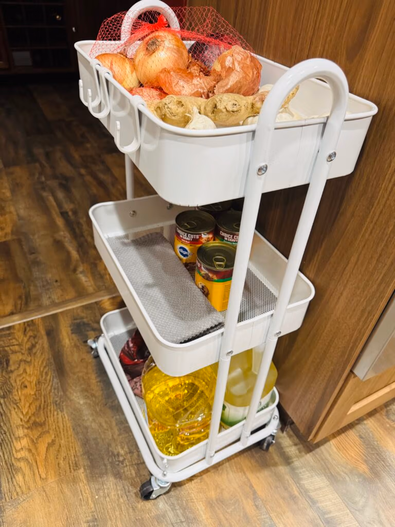 amazon find of three tier kitchen cart