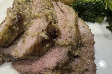 slices of perfectly roasted leg of lamb