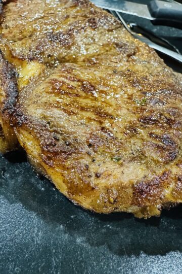 Pan Seared Ribeye Steak