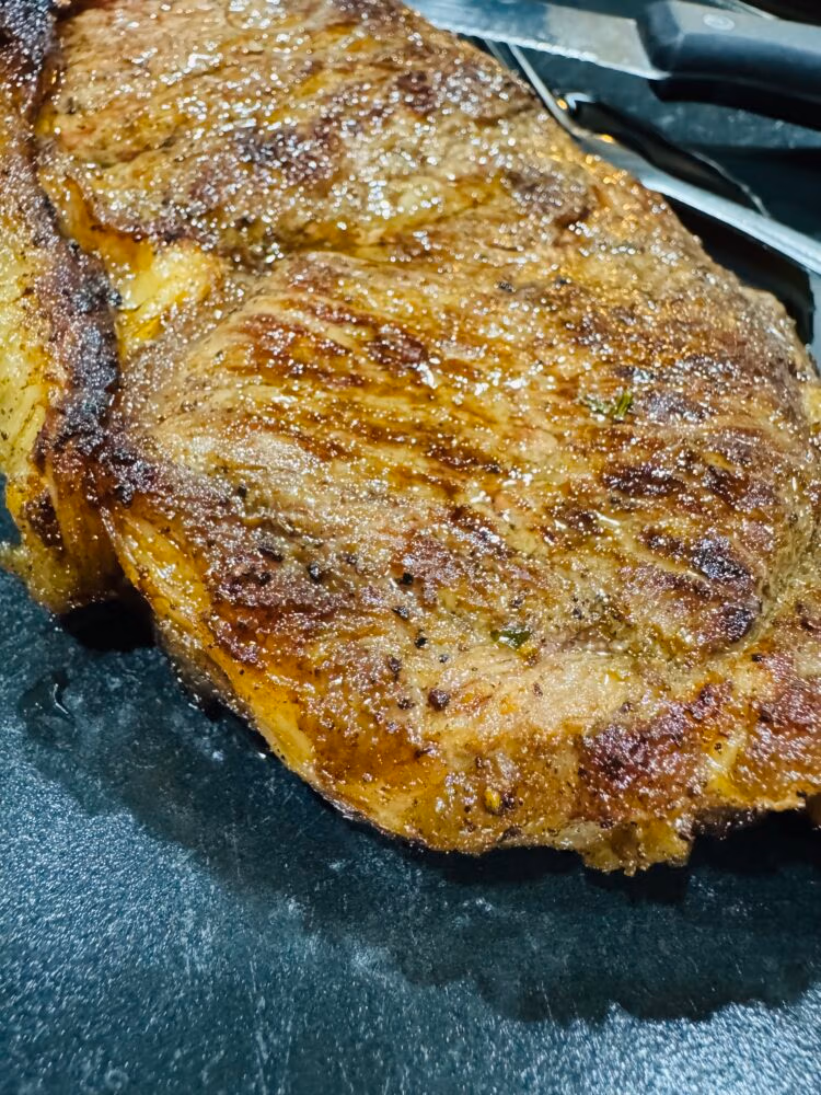 Pan Seared Ribeye Steak