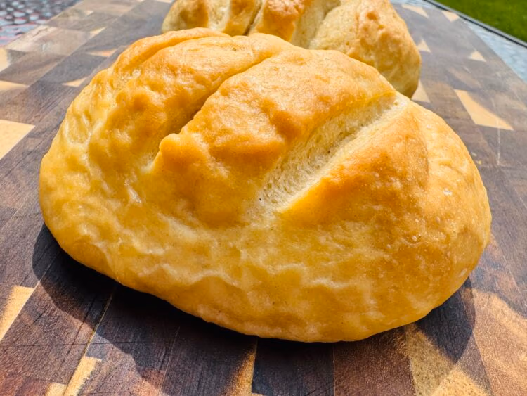 a loaf of homemade rosemary and thyme ghee brushed bread inspired by Marvel Wanda Maximoff
