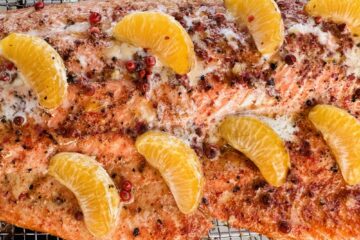 Grilled Steehhead Trout with honey citrus glaze